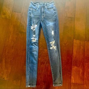 American Eagle 🦅 Super Stretch Super Hi-Rise Jegging Denim Jeans size 2